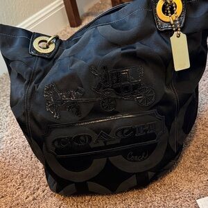 COACH duffle type tote purse